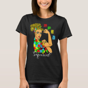 Camiseta Fita de Peças do Quebra-Cabeça do Esquadrão Sped C