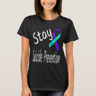Camiseta Fita de prevenção ao suicídio feminino ponto e vír