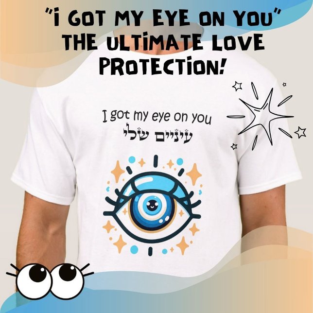 Camiseta Fita de Proteção dos Olhos de mau (Criador carregado)