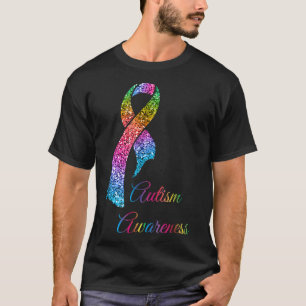 Camiseta Fita De Sensibilização Autismo-Autismo Para Mulher