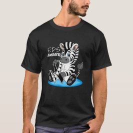 Camiseta Fita de Sensibilização para a Educação em Zebra