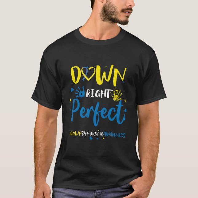 Camiseta Fita de Sensibilização para a Síndrome Perfeita pa (Frente)