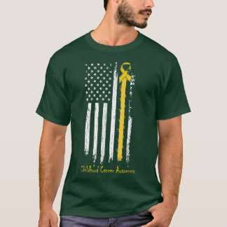 Camiseta Fita De Sensibilização Para O Cancer Da Infância N