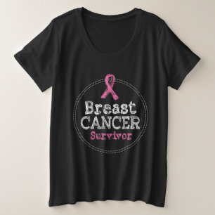 Camiseta Fita de Sensibilização para Sobrevivência do Cânce