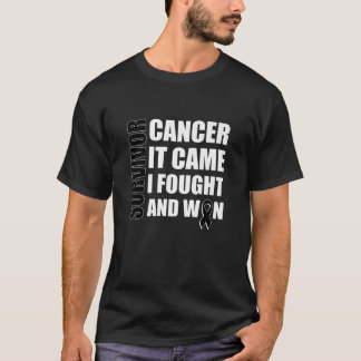 Camiseta Fita do Cancer de Luta do Cancer Melanoma