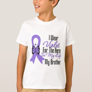 Camiseta Fita do linfoma de Hodgkins meu herói meu irmão