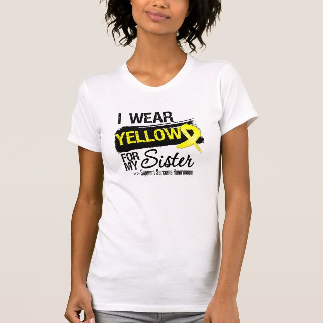 Camiseta Fita do Sarcoma para minha irmã (Frente)