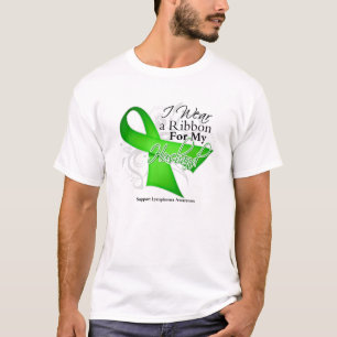 Camiseta Fita do verde limão do marido - linfoma