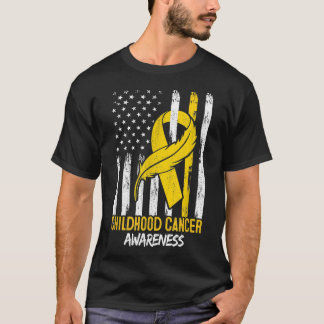 Camiseta fita em uma bandeira, Consciência do cancer da inf