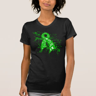 Camiseta Fita floral dos redemoinhos de Gastroparesis