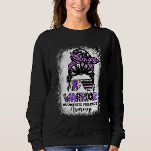 Camiseta Fita Guerreira da Violência Doméstica Roxa Guerrei