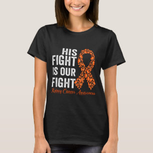 Camiseta Fita laranja de apoio ao sobrevivente de câncer re