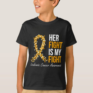 Camiseta Fita laranja do cancro do sangue conscientização l