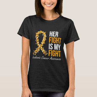 Camiseta Fita laranja do cancro sanguíneo conscientização l