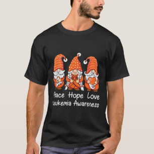 Camiseta Fita laranja Gnomos apoiam sobreviventes da Leucem