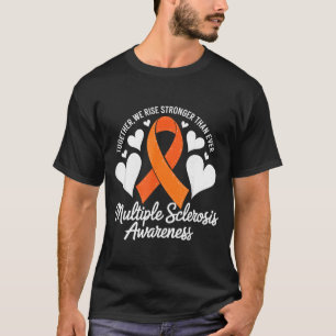 Camiseta Fita Laranja Nós nos Erguemos Mais Fortes Escleros