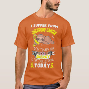 Camiseta Fita Lenta Que Eu Sofro De Cancer De Infância Awar