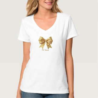 Camiseta Fita Luxuosa Glitter Dourado - Festa Isolada Wa