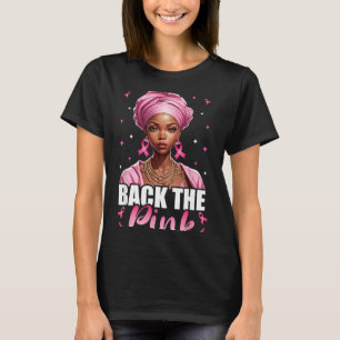 Camiseta Fita nk de Conscientização do Câncer de Mama Afro-