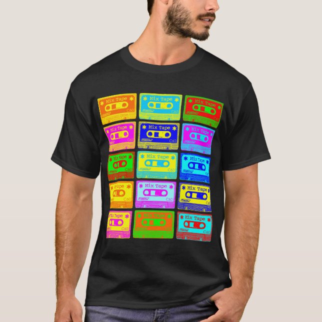 Camiseta Fita psicadélico da mistura (Frente)