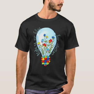 Camiseta Fita Puzzle do Autismo Ilumine de Azul Pelo Autism
