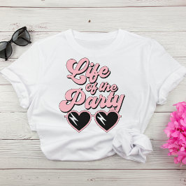 Camiseta Fita Retro-Script Da Bachelorette Do Partido
