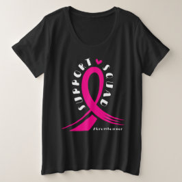 Camiseta Fita Rosa apoio ao cancer de mama