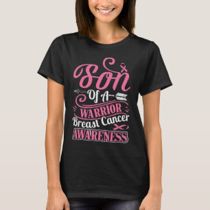 Camiseta Fita Rosa Conhecer O Cancer Da Mama Filho Do Guerr