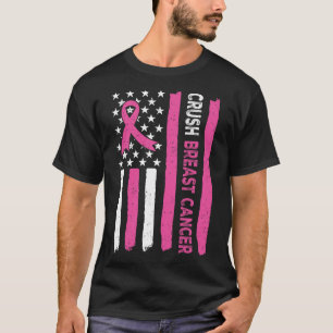 Camiseta Fita rosa cor-de-rosa com consciência do Cancer 3