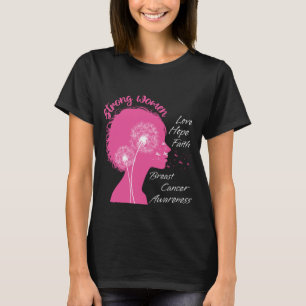 Camiseta Fita Rosa de Consciência do Cancer de Mama Dandeli