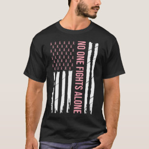 Camiseta Fita Rosa de Conscientização do Câncer de Mama EUA