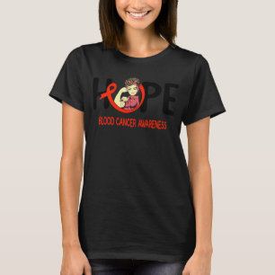 Camiseta fita rosa de esperança do guerreiro do cancer de