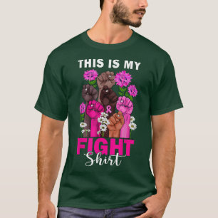 Camiseta Fita Rosa de Suporte ao Guerreiro do Cancer de Mam
