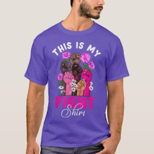 Camiseta Fita Rosa de Suporte ao Guerreiro do Cancer de Mam