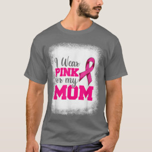 Camiseta Fita Rosa do Câncer da Mama, Visto Rosa para o Mo