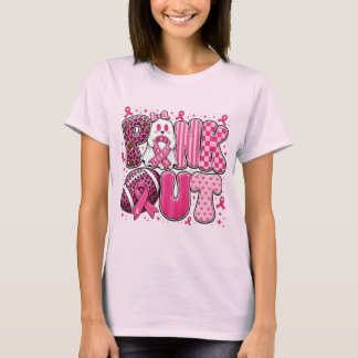 Camiseta Fita Rosa Flor de Girassol Floral de Apoio ao Cânc