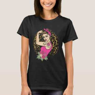 Camiseta Fita Rosa Girassol Luta Contra o Cancer da Mama ou