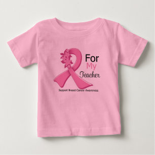 Camiseta Fita Rosa Para O Meu Professor - Cancer Da Mama