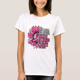 Camiseta Fita Rosa Rosa de Consciência do Cancer