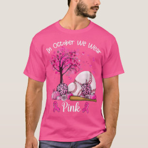 Camiseta Fita Rosa Rosa de Consciência do Cancer da Mama Ba