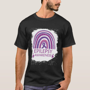 Camiseta Fita Roxa Arco-Íris Desbotado Conscientização sobr