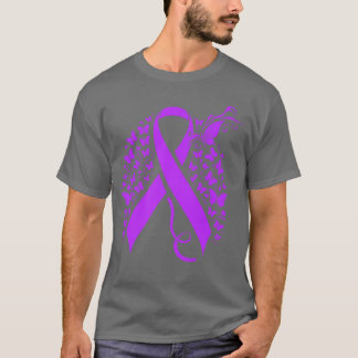 Camiseta Fita Roxa Bonita E Borboletas Overdose Ciente