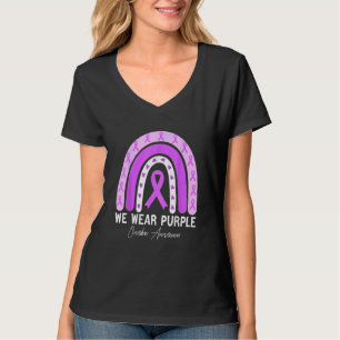 Camiseta Fita Roxa Borboleta Girassol Sobredosagem Awarene