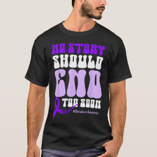 Camiseta Fita Roxa de Conscientização sobre Superose Vício