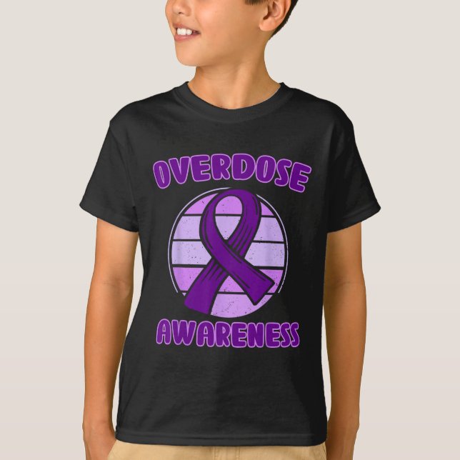 Camiseta Fita Roxa de Conscientização sobre Superose Vício  (Frente)
