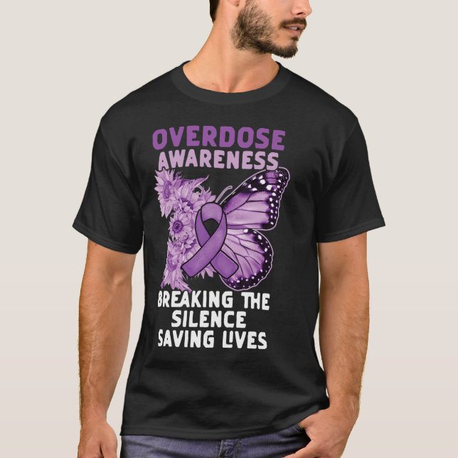 Camiseta Fita Roxa de Conscientização sobre Superose Vício  (Frente)