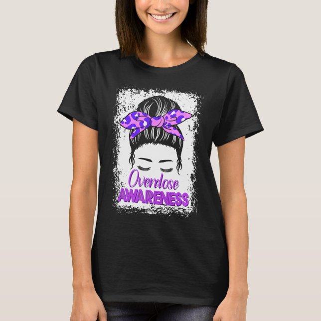 Camiseta Fita Roxa de Conscientização sobre Superose Vício  (Frente)
