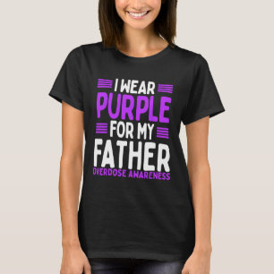 Camiseta Fita Roxa Pai Papa Pai de Sensibilização para a So