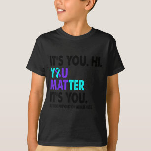 Camiseta Fita Roxa Teal de Prevenção e Conscientização Você