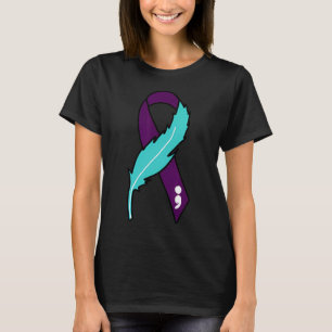 Camiseta Fita Suicida Sensibilização Saúde Mental Para Home